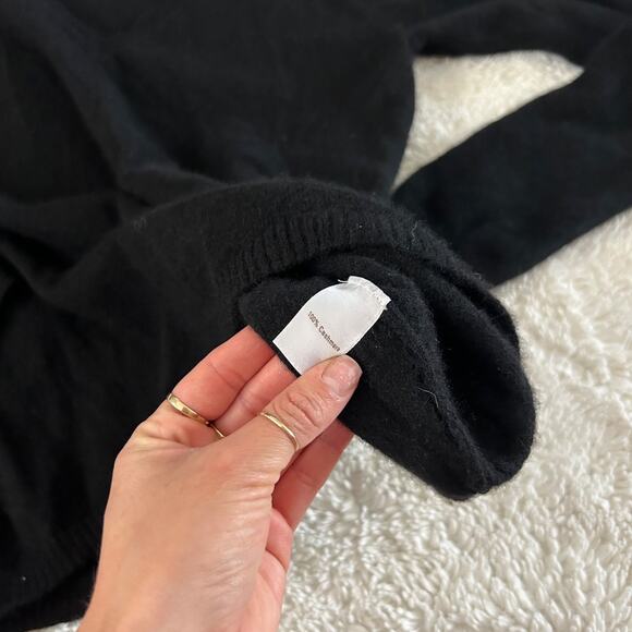 Caslon Womens Cashmere Sweater Size XL Black V Neck Long Sleeve Pullover Soft - Picture 7 of 7